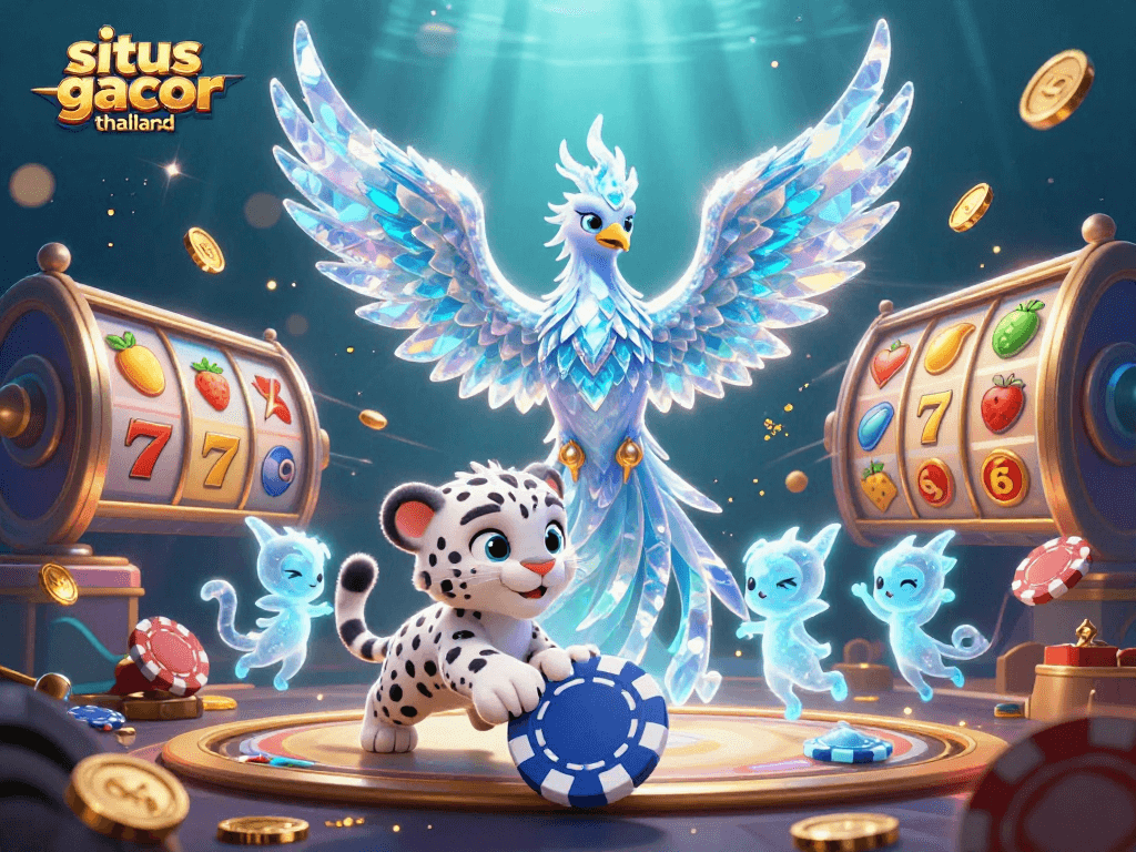 Experience the thrill of situs gacor thailand with dynamic slot reels and vibrant casino elements.