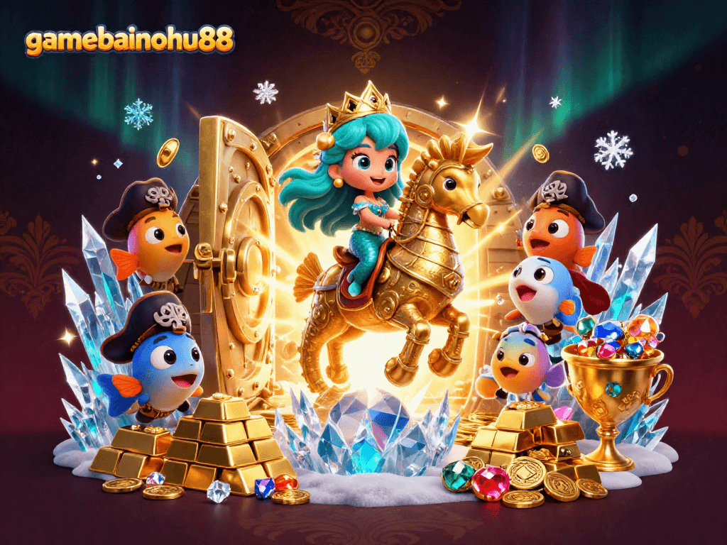 Engage in exciting treasure hunting adventures with gamebainohu88 in this rich casino illustration.