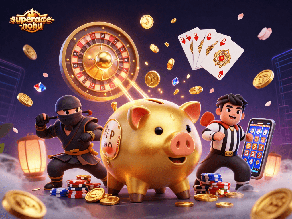 Engage in thrilling gameplay with the superace-nohu experience in a stunning 3D casino atmosphere.