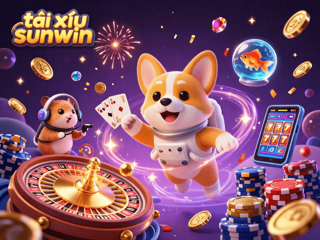 Experience the thrill of tài xỉu sunwin in this vibrant, dynamic casino scene with engaging characters and exciting elements.