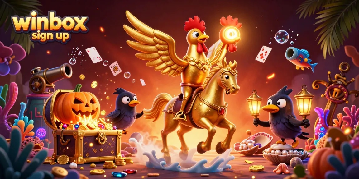 Experience the excitement of winbox sign up with our vibrant cinematic casino scene.