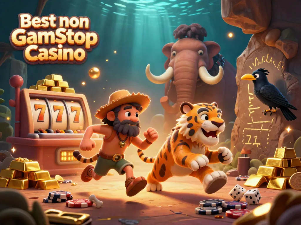 Play engaging games at the Best non Gamstop Casino featuring a dynamic prehistoric theme.
