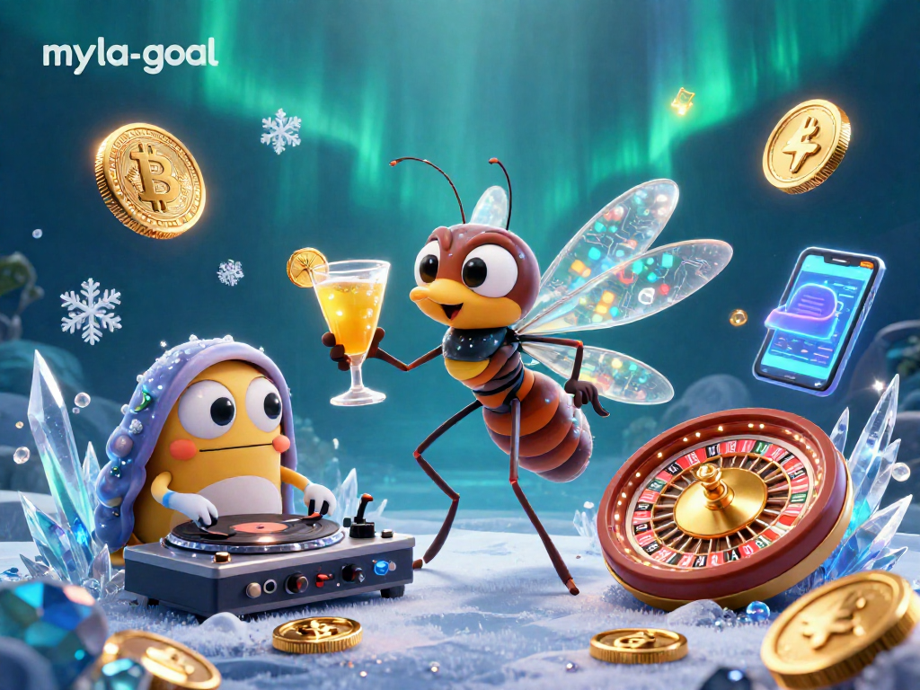 Engage with myla-goal's vibrant gambling scene featuring unique characters and immersive elements.