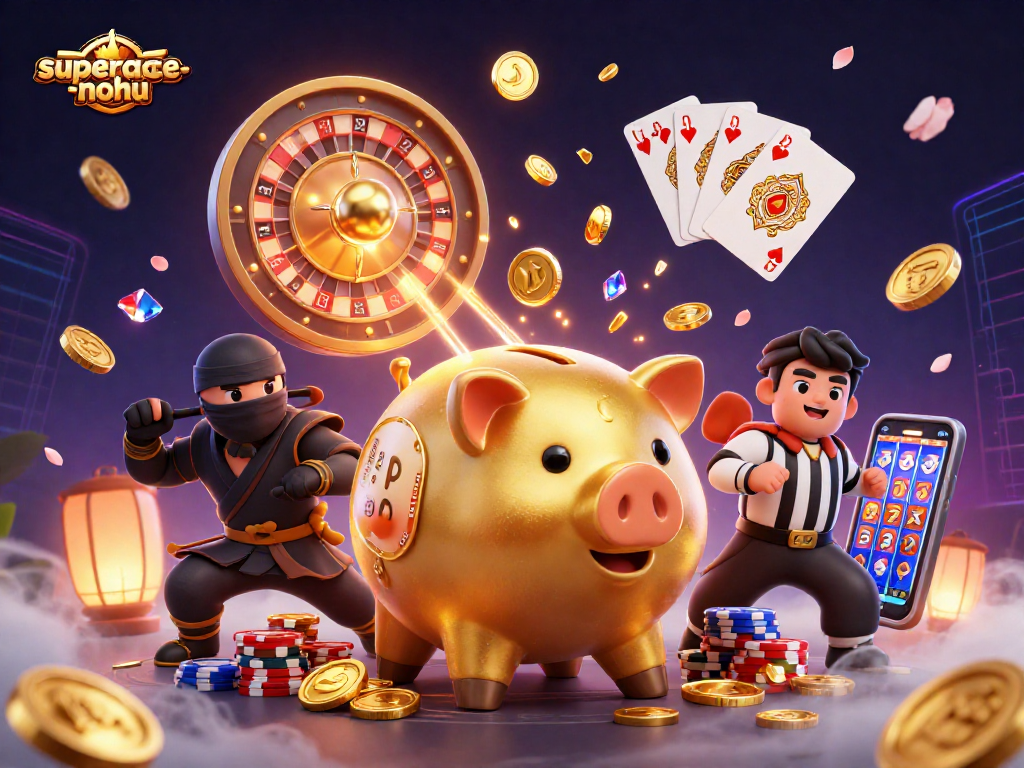 Engage in thrilling gameplay with the superace-nohu experience in a stunning 3D casino atmosphere.