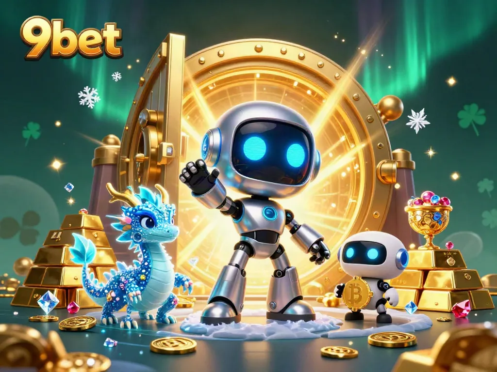 Engage with exciting 9bet gaming experiences, featuring a vibrant 3D casino scene with dynamic characters.
