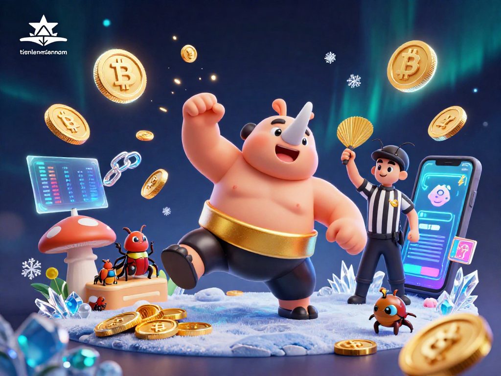Experience the excitement of tienlenmiennam as casino elements come alive with a beetle sumo champion.