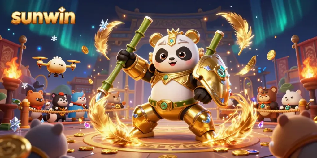 Engage in thrilling gameplay at sunwin with immersive casino-themed 3D scenes filled with energetic characters.