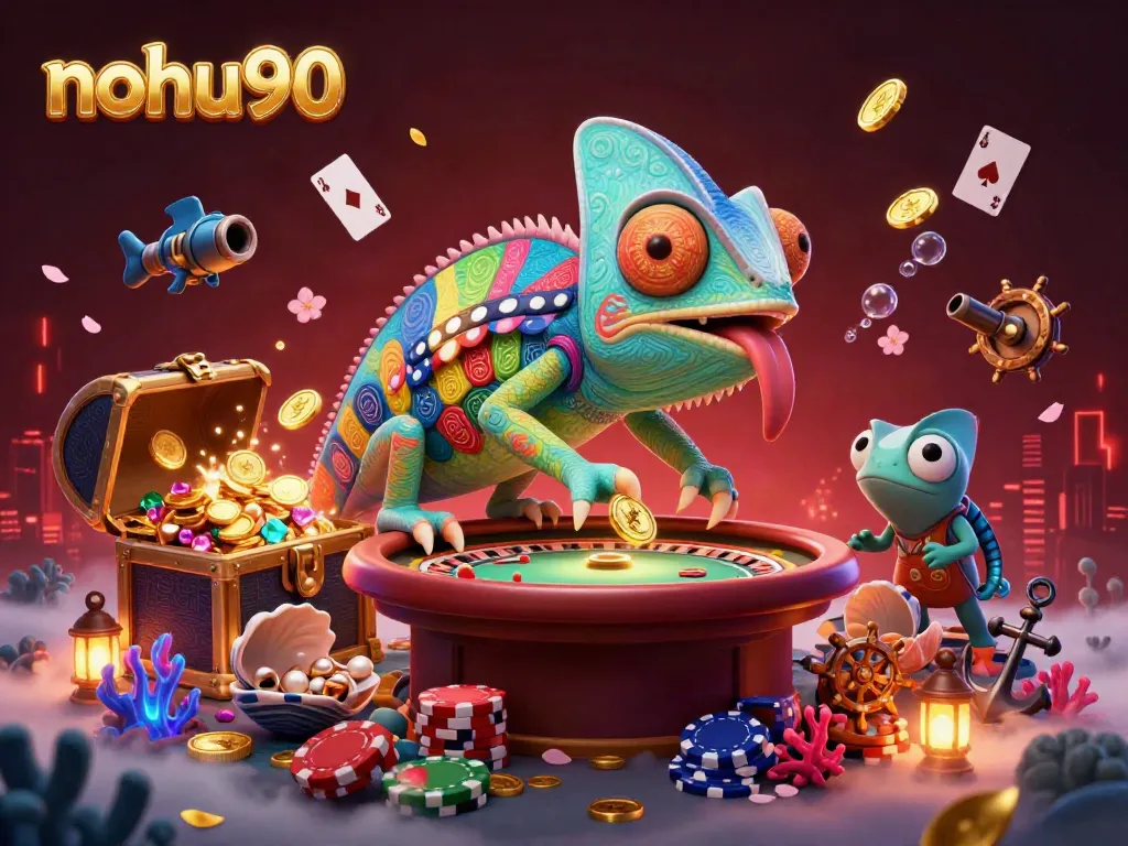 Experience thrilling gameplay at nohu90 with vibrant 3D casino elements and engaging game activities.