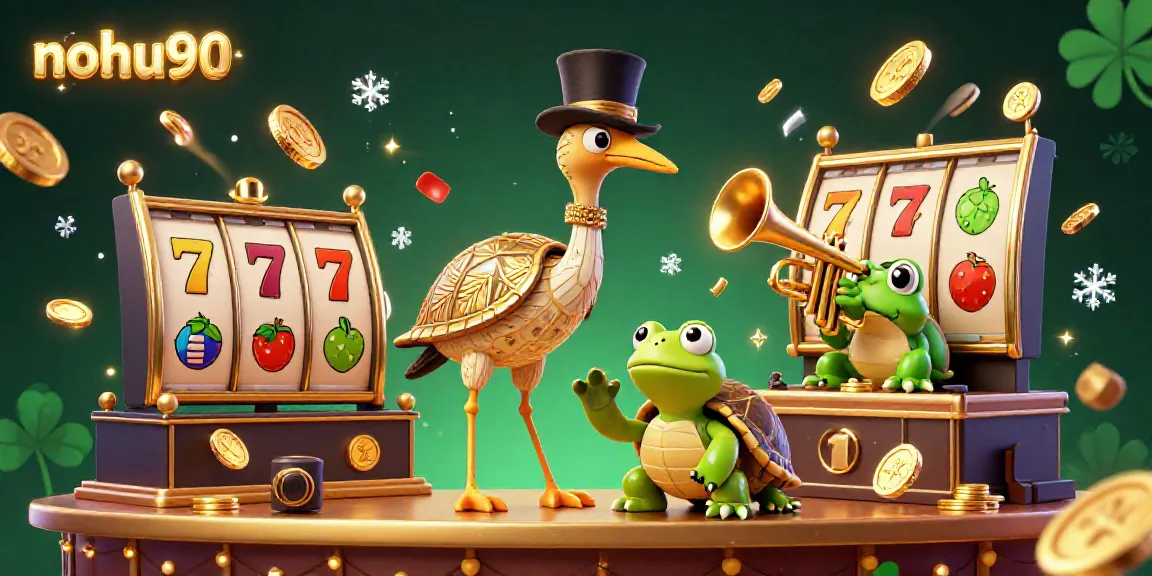 Nohu90 slots and jackpots scene with vibrant characters, enhancing your gaming experience.