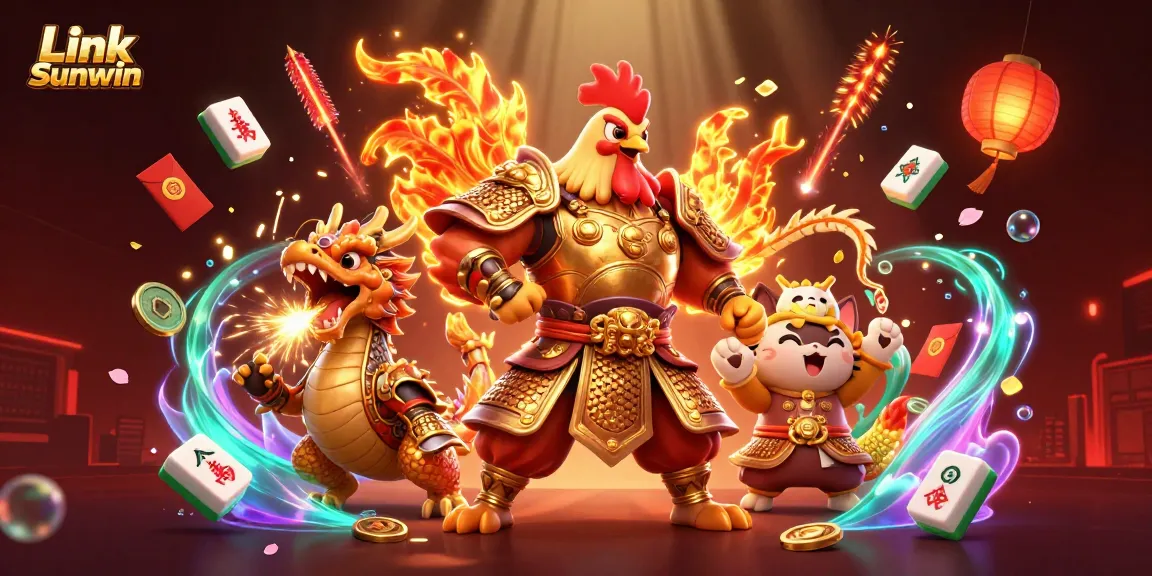 Play with Link Sunwin and enjoy a vibrant online gambling experience featuring exciting characters and elements.