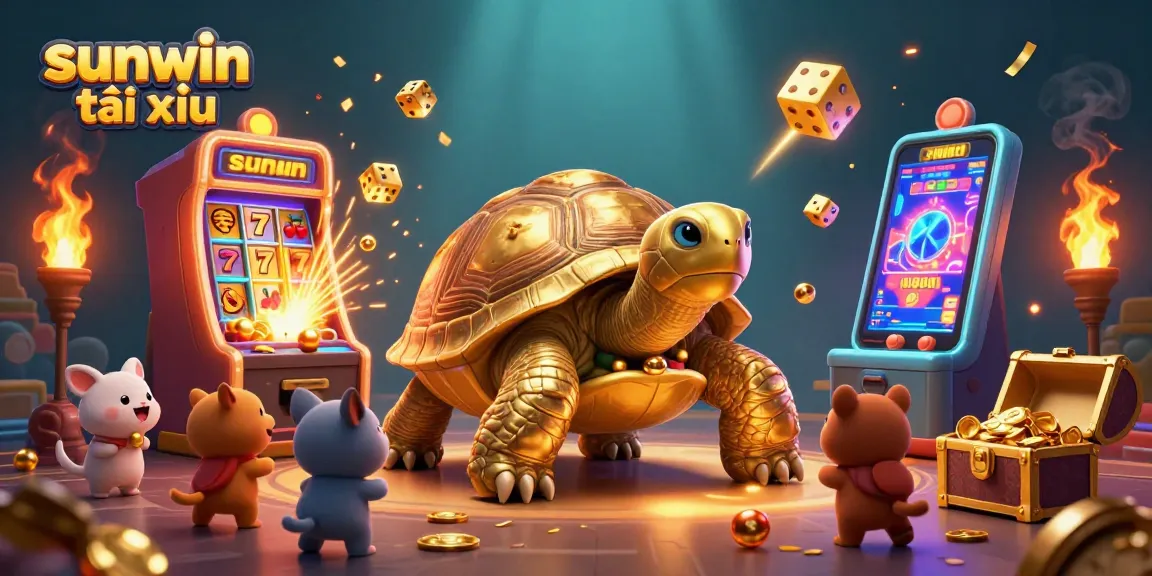 Engage with sunwin tài xỉu in a captivating casino scene with golden characters and vibrant jackpot elements.