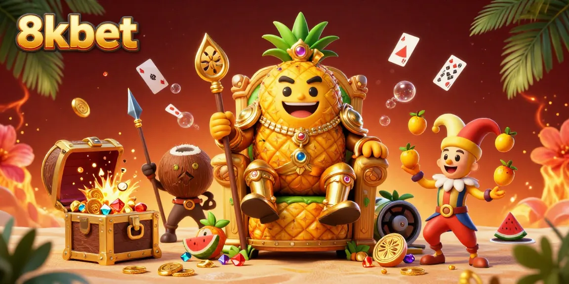 Join the vibrant gaming action at 8xbet casino with gold coins, characters, and excitement!