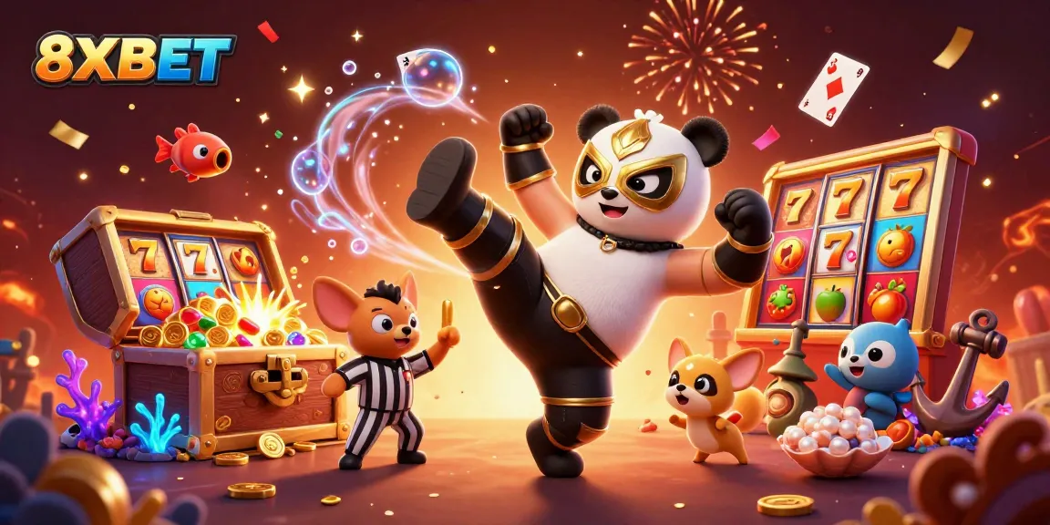 Experience thrilling jackpots and excitement at 8XBET with engaging slot games and vibrant casino visuals.