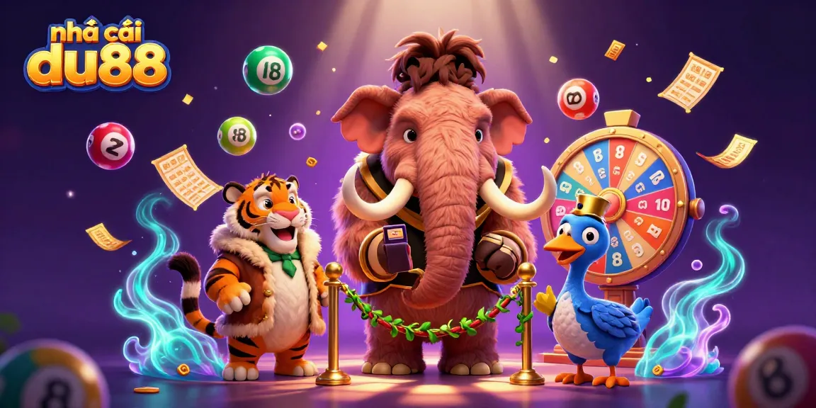 Enjoy an exciting gaming experience at nhà cái du88 with vibrant characters and lottery elements.
